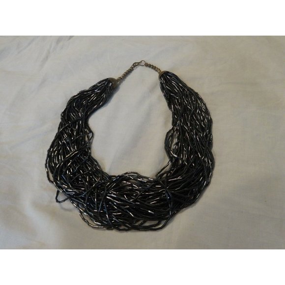 Vintage‎ 80s CHUNKY Sequin Fancy Evening 50 Strand NECKLACE 20" L - Picture 1 of 5